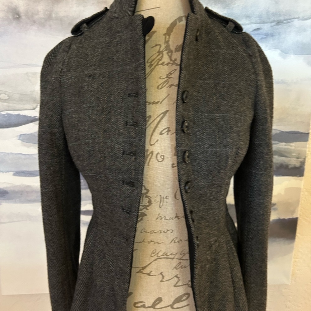 Zara women's Charcoal plaid jacket